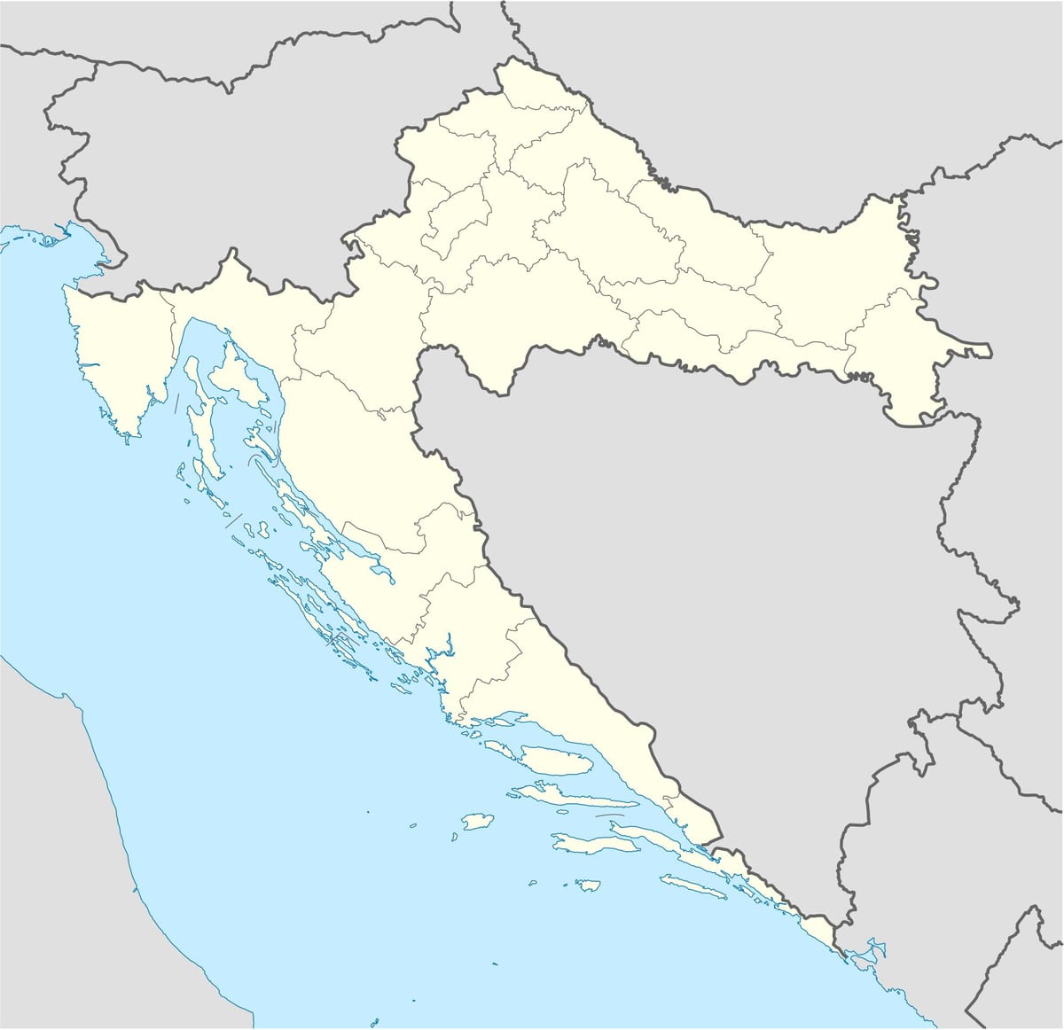 kaart horvaatia offline
