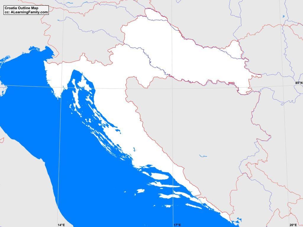 ülevaade kaart, horvaatia