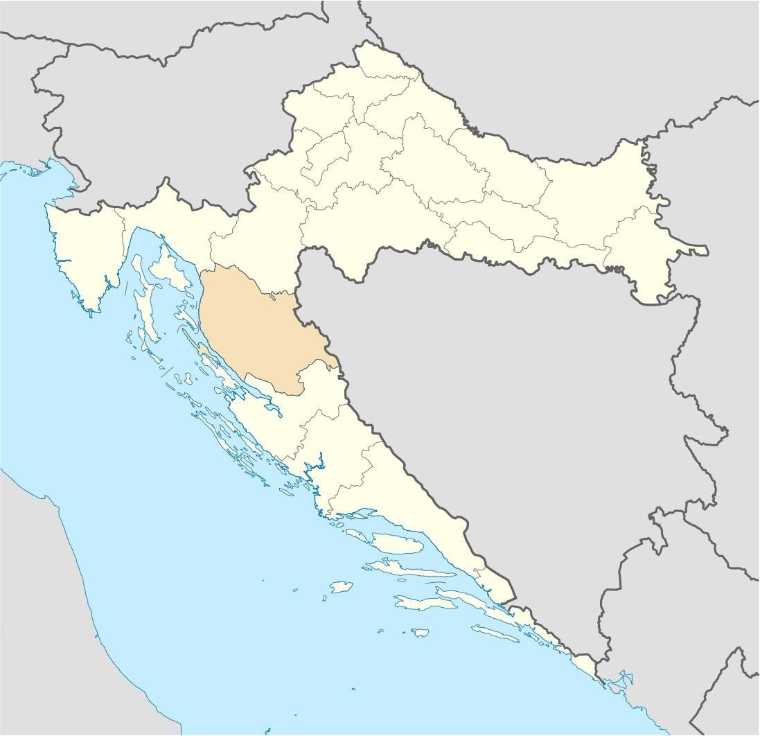 senj, horvaatia kaart