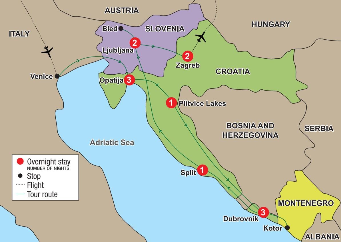 kaart opatija, horvaatia