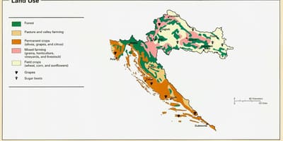 Kaart horvaatia kliima