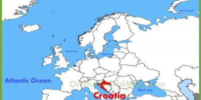 Horvaatia asukoha kohta world map