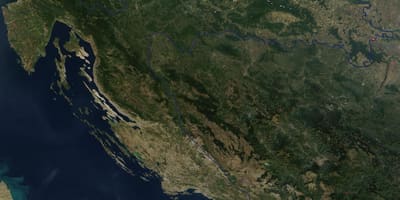 Kaart, satelliit horvaatia