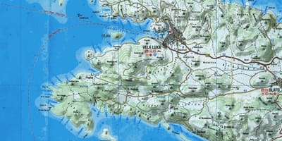 Kaart korcula horvaatia