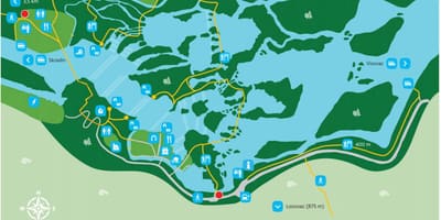 Krka rahvuspark, horvaatia kaart