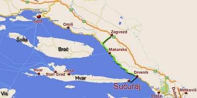 Kaart omis, horvaatia