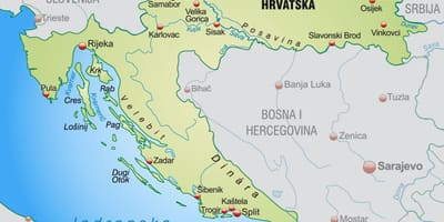 Põhja-horvaatia kaart